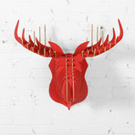 Stag head  red  (1) small