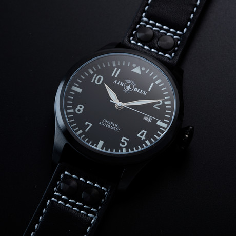 Air Blue Charlie Pilot Automatic // CHARLIEAUTOPVDBLKWHT