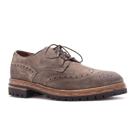 Edisson Suede Brogue Derby // Caribou (Euro: 39)