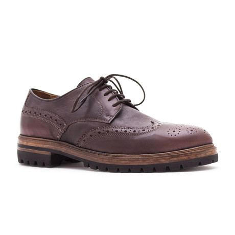 Edisson Leather Brogue Derby // Pesca Wash Brown (Euro: 39)