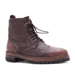 Edisson Leather Brogue Boot // Pesca Wash Brown (Euro: 39)