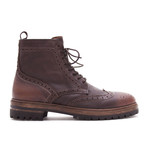 Edisson Leather Brogue Boot // Pesca Wash Brown (Euro: 39)