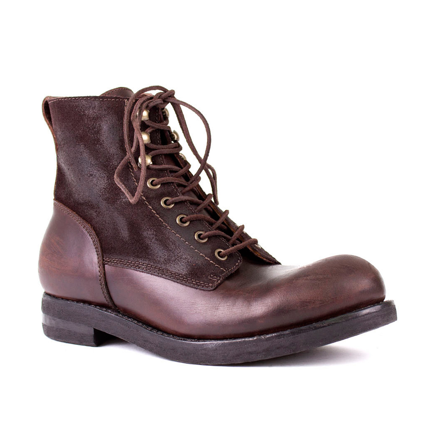 Houston Leather + Suede Boot // Dark Brown Split Coupe (Euro: 39 ...