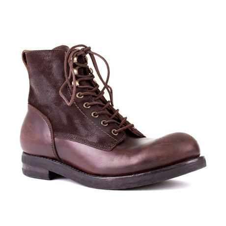 Houston Leather + Suede Boot // Dark Brown Split Coupe (Euro: 39)