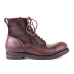 Houston Leather + Suede Boot // Dark Brown Split Coupe (Euro: 39)