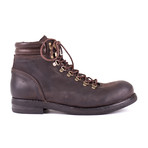 Houston Leather Boot // Split Coupe Brown (Euro: 40)