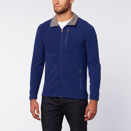 Micro Fleece Zip Jacket // Royal Blue (S)