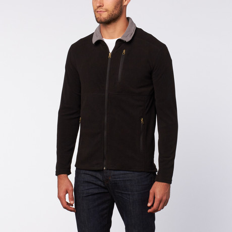 Micro Fleece Zip Jacket // Black (S)