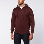 Micro Fleece Hoodie // Burgundy (2XL)