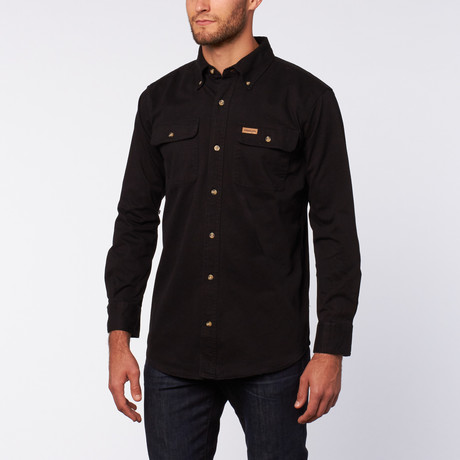 Twill Work Shirt // Black (S)