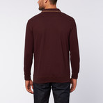 Sueded Cotton Zip Jersey // Burgundy (XL)