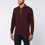 Sueded Cotton Zip Jersey // Burgundy (M)