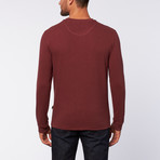 Thermal 3 Button Henley // Red Mahogany (M)