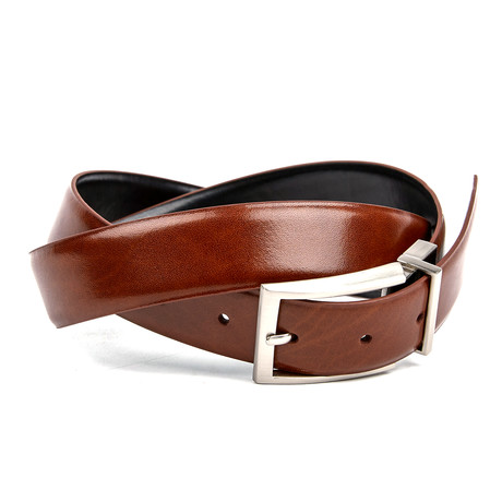 Burnished Reversible Belt // Yucatan + Black (32)