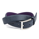 32mm Saffiano Belt // Navy (32)