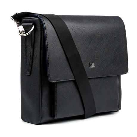 Saffiano Mini Messenger Bag // Black