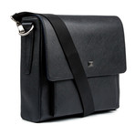 Saffiano Mini Messenger Bag // Black