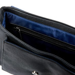 Saffiano Mini Messenger Bag // Black