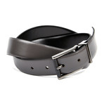 30mm Burnished Reversible Belt // Grey + Black (32)