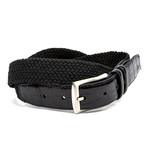 32mm Elas Web Faux Croc Belt // Black (32)