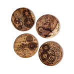 A History of Time // Lasercut Coasters
