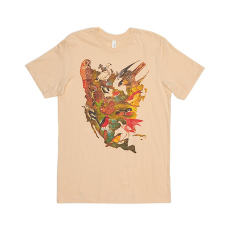 Birds of North America Tee // Cream (S)