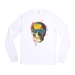 Skull Mash Long-Sleeve Thermal // White (M)