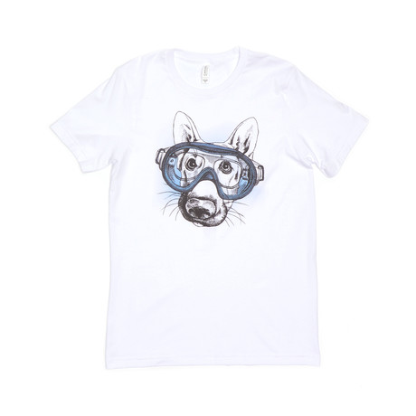 Scubadog Tee // White (S)