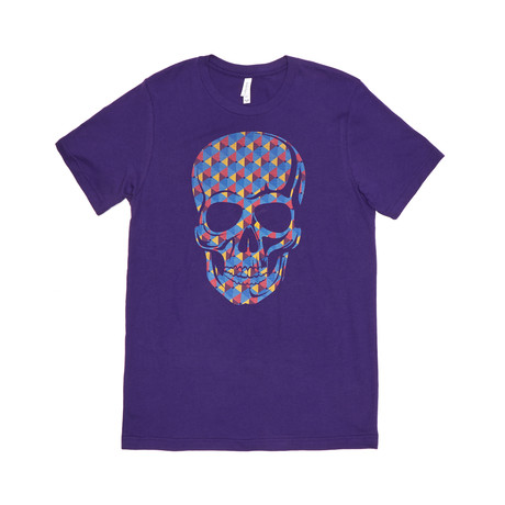 Polygon Skull Tee // Purple (S)