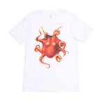 Curious Octopus Tee // White (S)