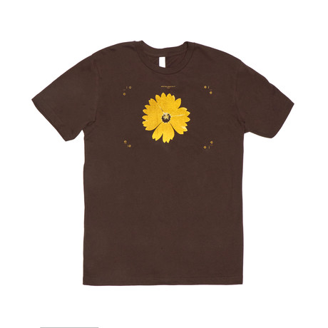 Flower Power Tee // Brown (S)