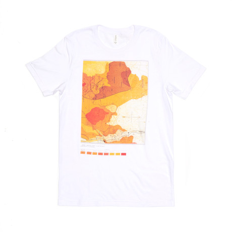 Topo Map Tee // White (S)