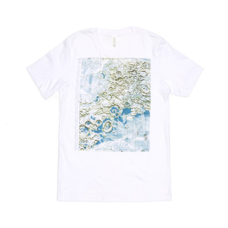 Lunar Map Tee // White (S)