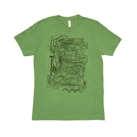 Circuit Board Tee // Leaf (S)