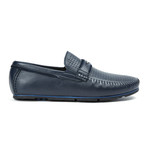 Gorky Leather Moc Toe Driver // Blue (US: 8)