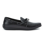 Zanzara // Hals Leather Moc Toe Driver // Black (US: 11)