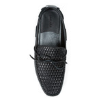 Zanzara // Hals Leather Moc Toe Driver // Black (US: 12)