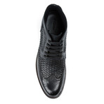 Modena Short Wing Brogue Boot // Black (US: 12)