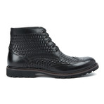 Modena Short Wing Brogue Boot // Black (US: 11.5)