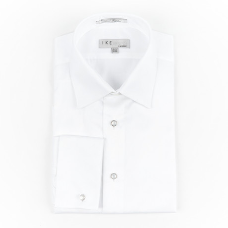 Pique Laydown Shirt // White (US: 14.5S)