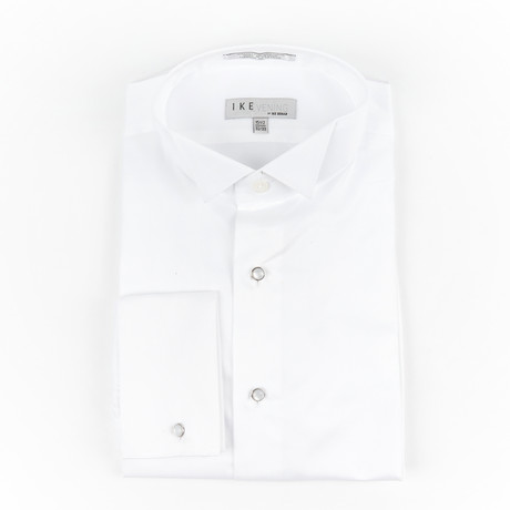 Pique Wing Collar Shirt // White (US: 14.5S)