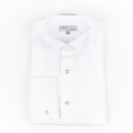 Pique Wing Collar Shirt // White (US: 15S)