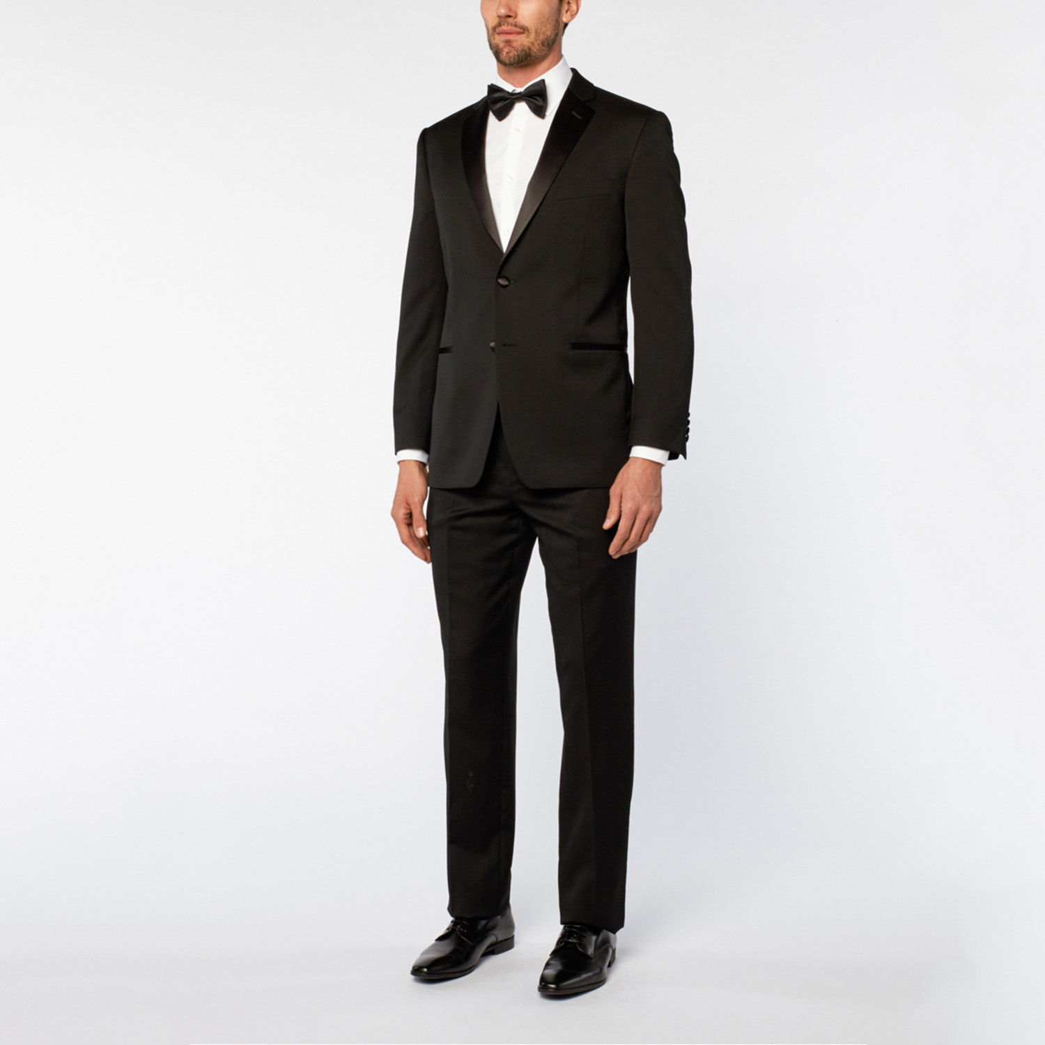 Ike Behar Formalwear // Notch Slim Fit Nested Tuxedo // Black (US: 48R ...
