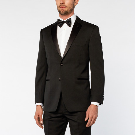 Ike Behar Formalwear // Notch Slim Fit Nested Tuxedo // Black (US: 36S)