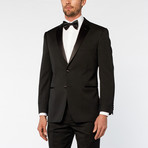 Ike Behar Formalwear // Notch Slim Fit Nested Tuxedo // Black (US: 48R)