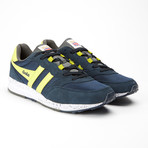 Samurai Trainer // Navy + Grey + Acid Yellow (US: 10)