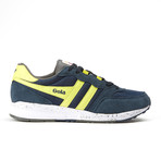 Samurai Trainer // Navy + Grey + Acid Yellow (US: 9)