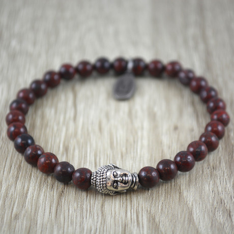 Buddha Bracelet // Ruby Brecciated Jasper (Medium)