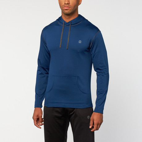 Element Pullover Hoodie // Estate Blue + Asphalt (S)