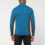 Zip Long Sleeve Pullover // Ink Blue (M)